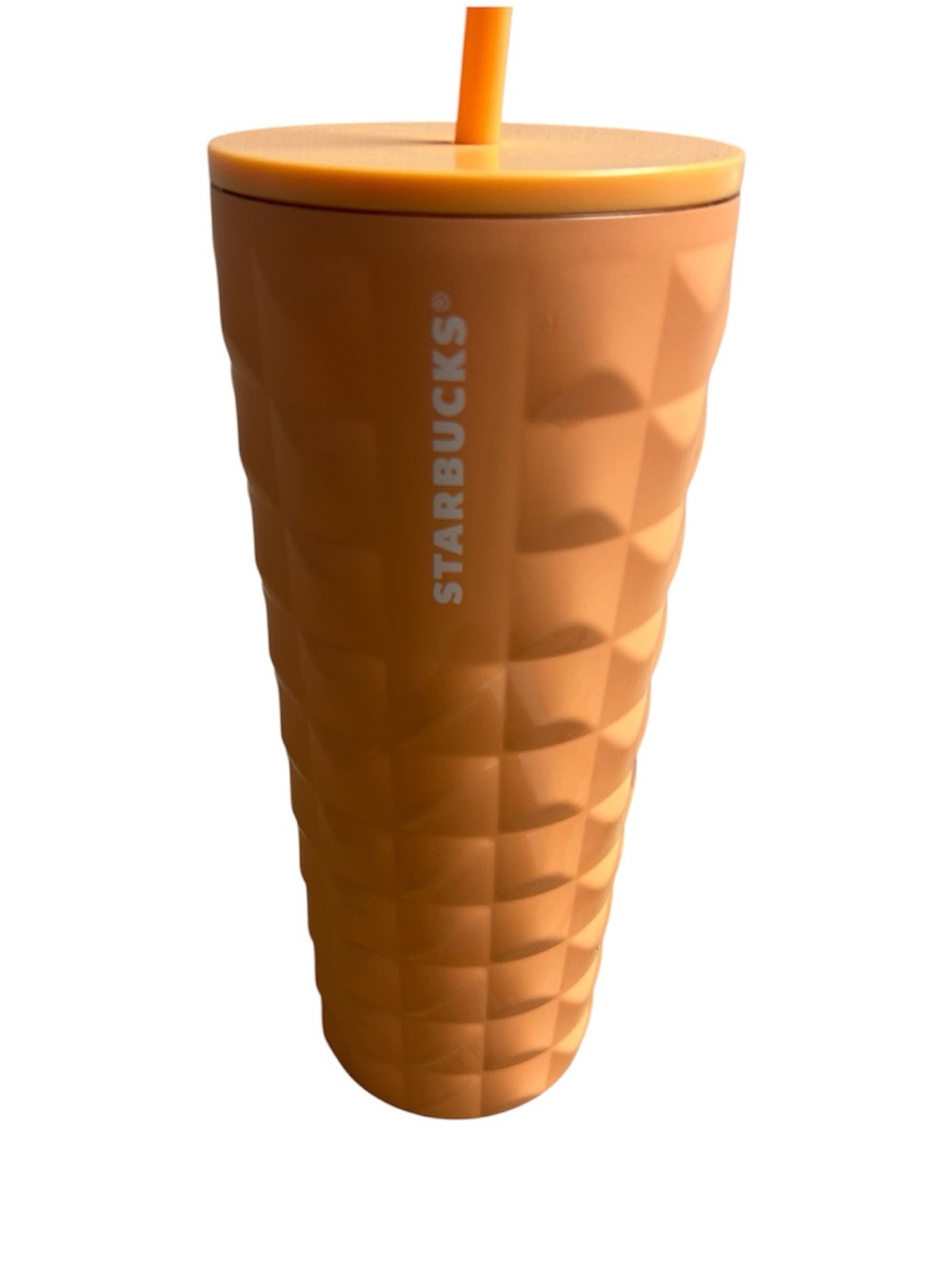 Starbucks 2025 Sumner Collection Peach Cold Cup Stainless Steel Tumbler 24oz NWT